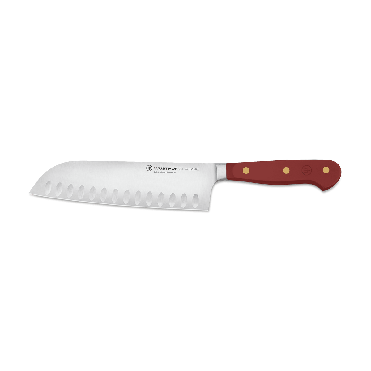 Santoku alveolado Wüsthof Classic Colour 17 cm