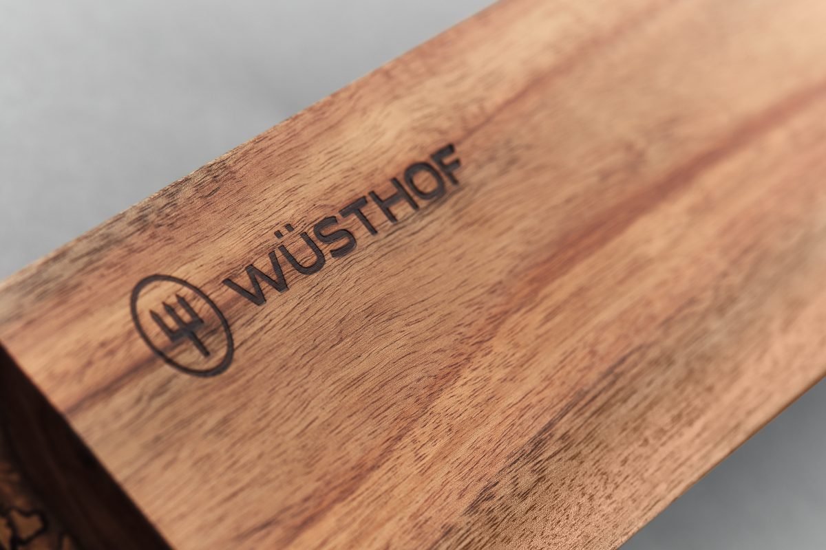 Barra magnética para cuchillos Wüsthof de madera 30 cm