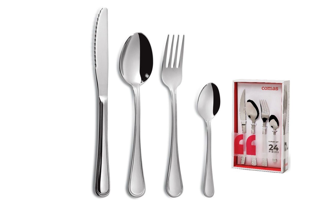Set de 3 cuberterías de acero inoxidable Bilbao Comas