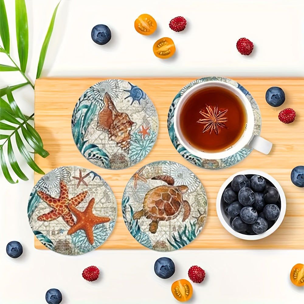 Set de 8 Posavasos Fauna Oceánica - #pino_y_jacaranda#