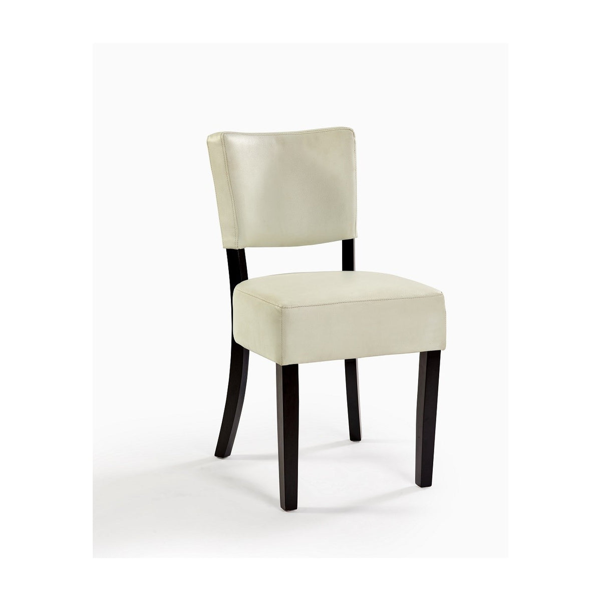 Set de 2 sillas de polipiel blanca Pujerra