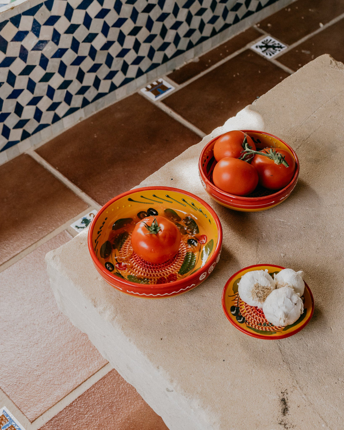 Plato Rallador de Cerámica Provenzal