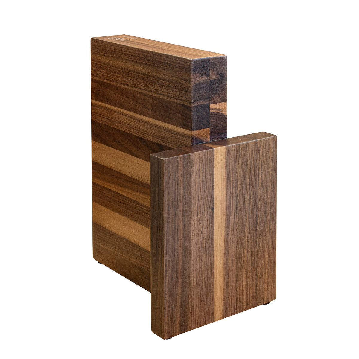 Bloque magnético de nogal Arte Legno para 6 cuchillos