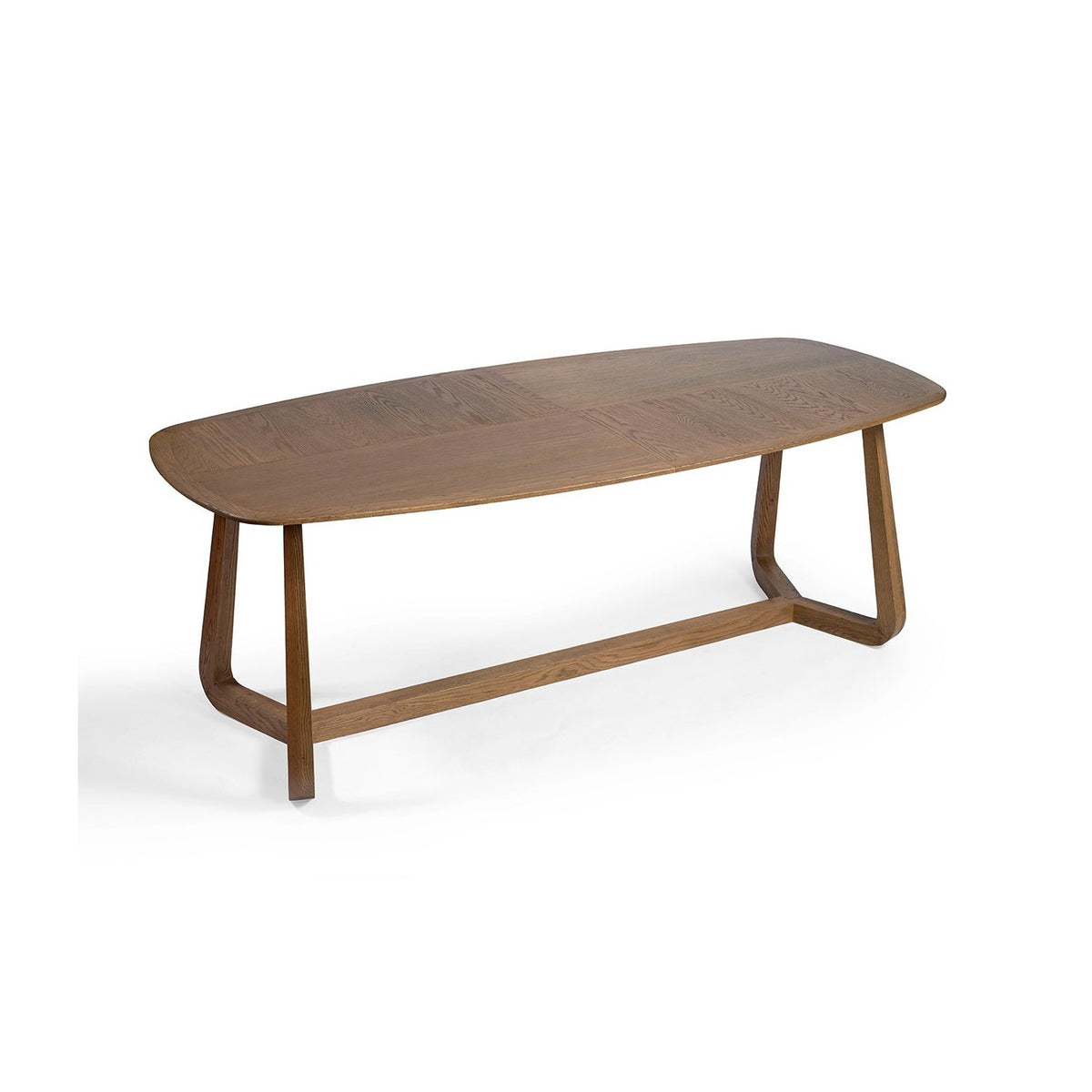 Mesa de comedor de roble natural de tablero irregular Santa Gertrudis