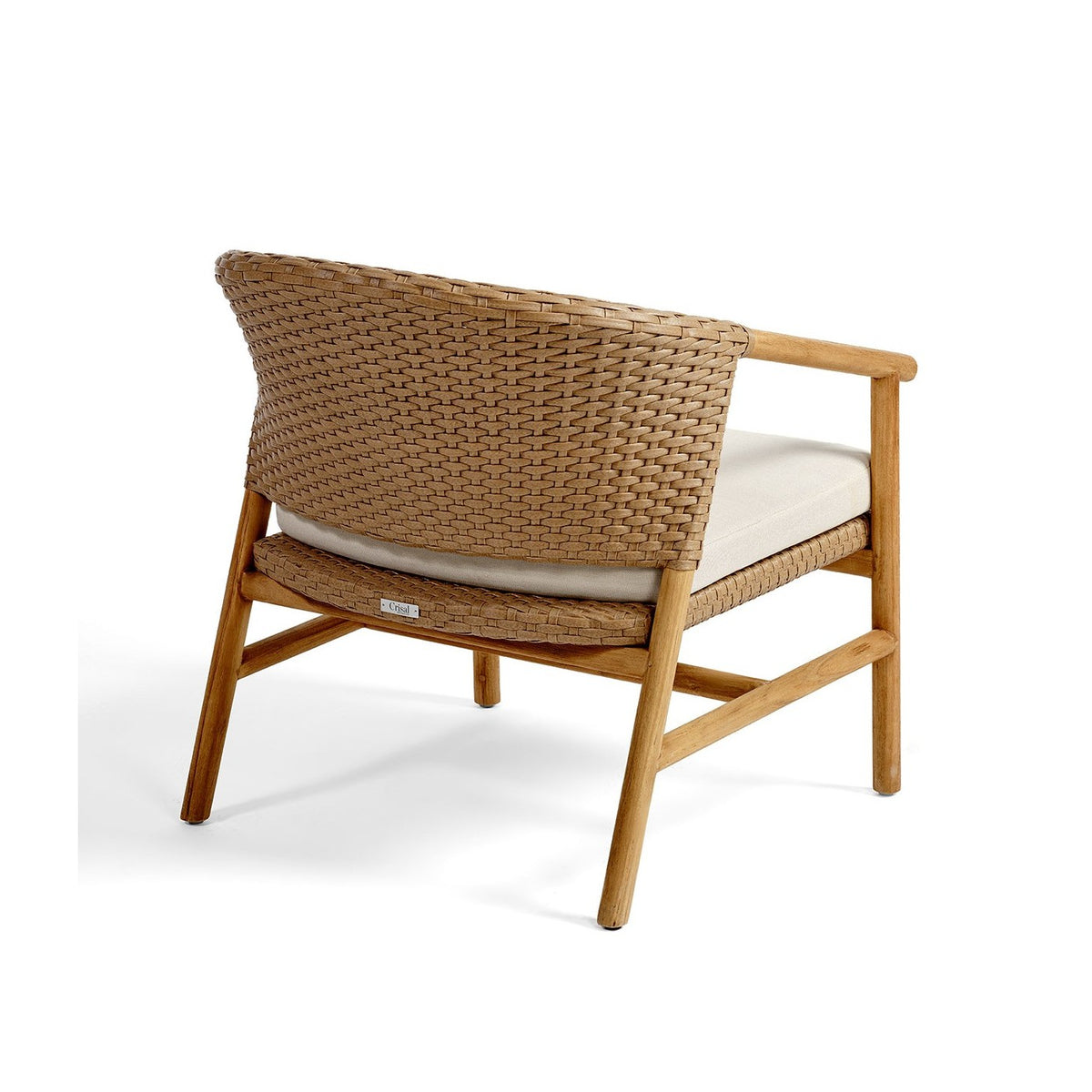 Sillón bajo de teca y resina Cala Comte