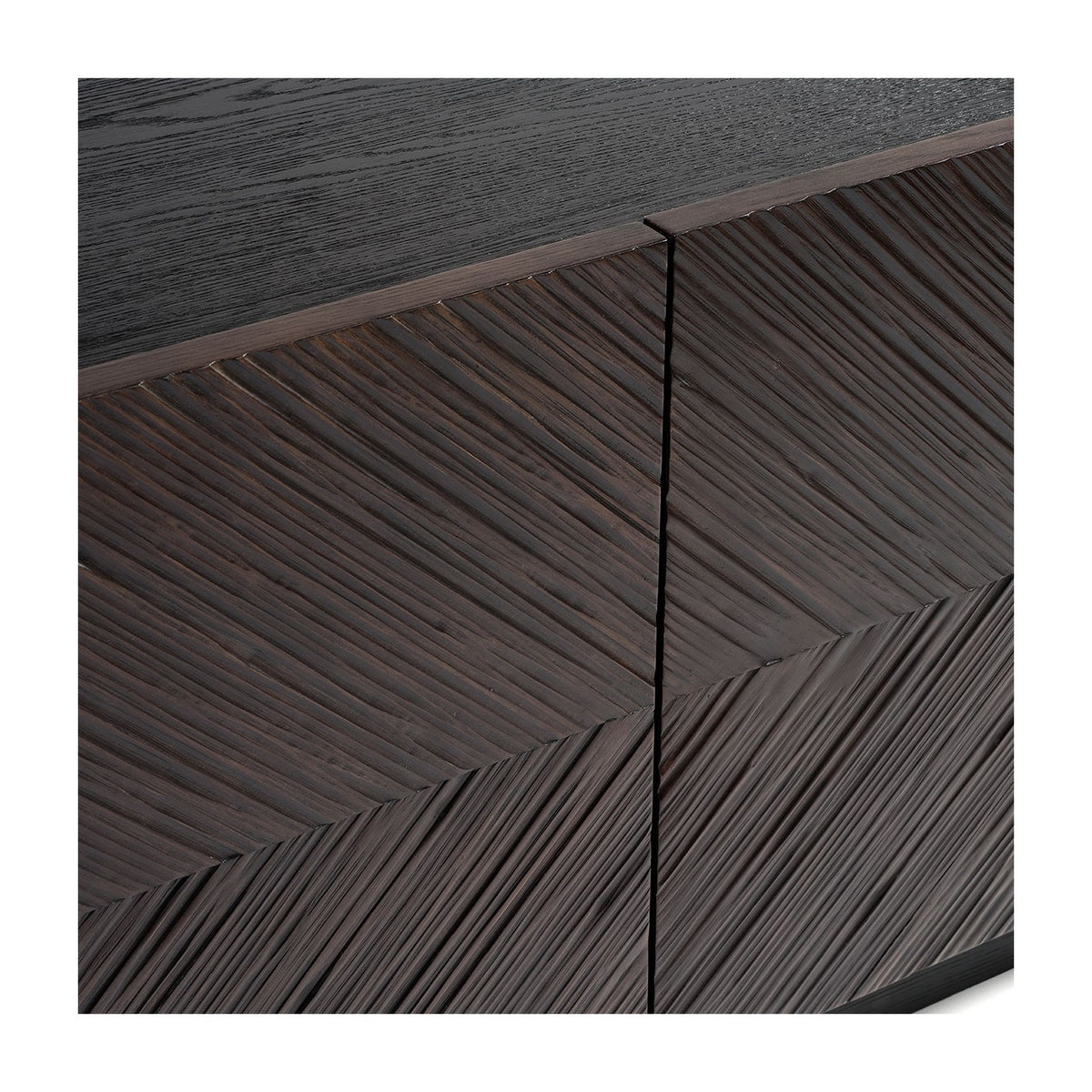 Aparador black brown con relieve diagonal Sousse