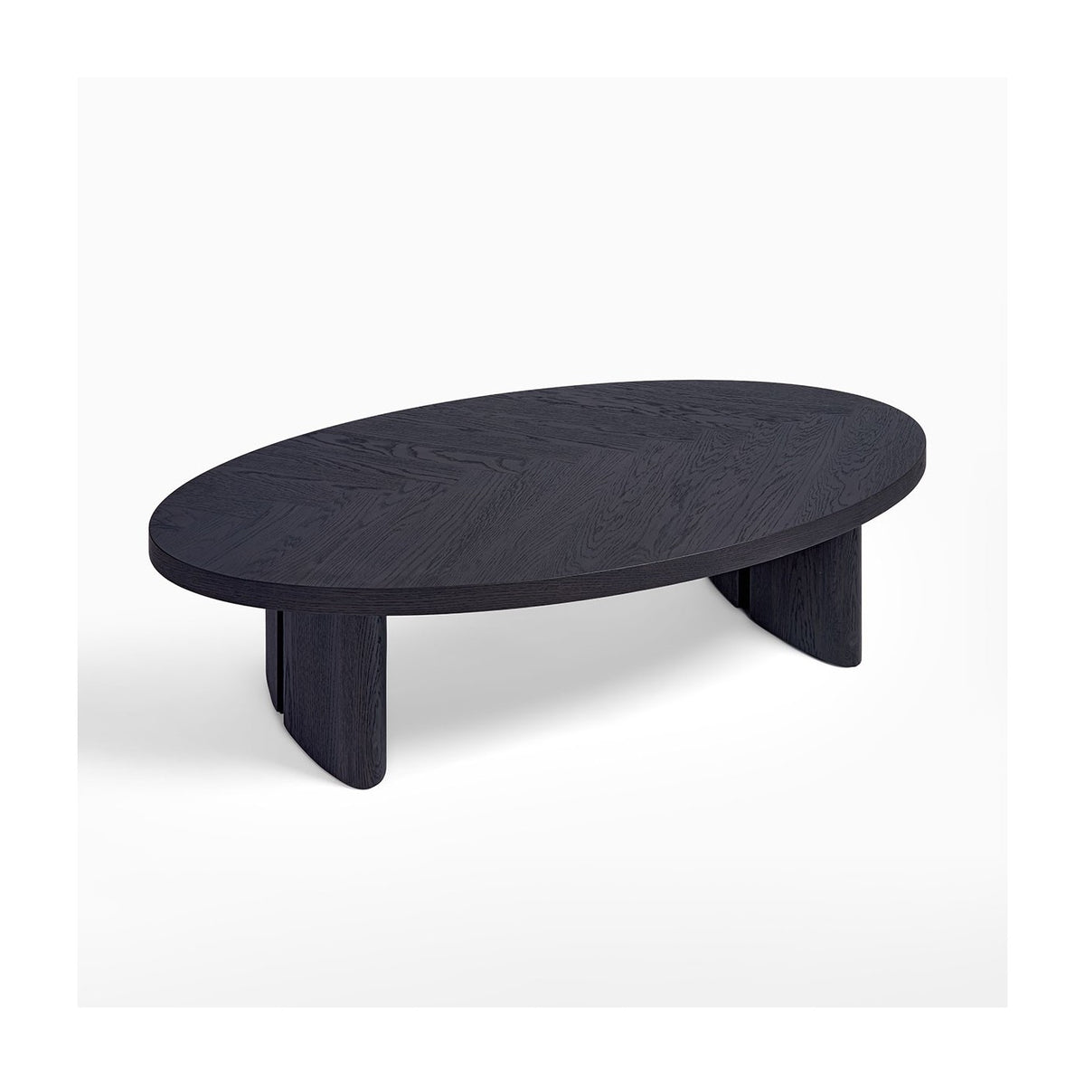 Mesa ovalada de roble black brown Qala