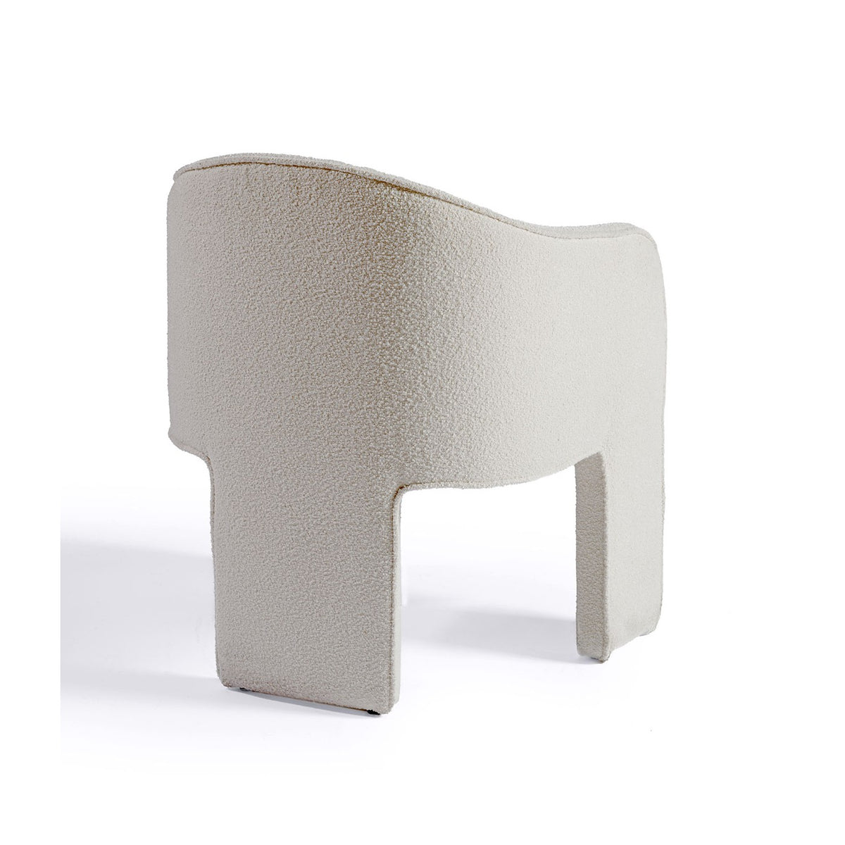 Sillón de comedor tapizado blanco roto Ménerbes