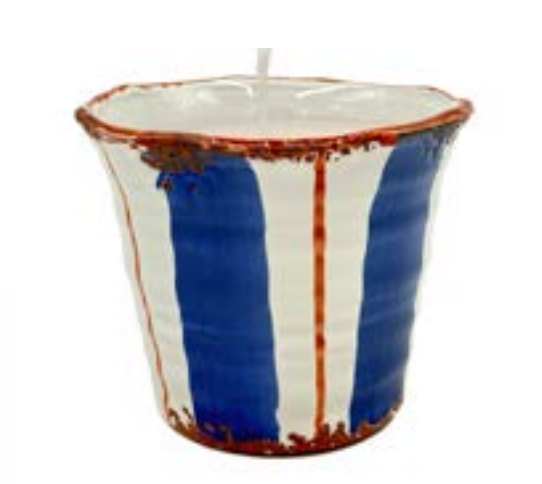 Vela de cerámica Hamaca azul - Citronela - #pino_y_jacaranda#