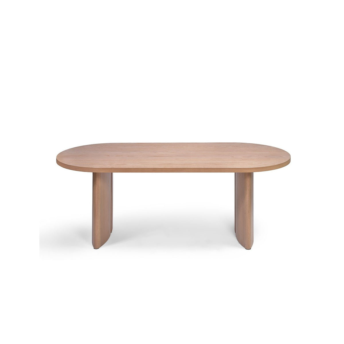 Mesa de comedor ovalada de roble claro 220 Dingli