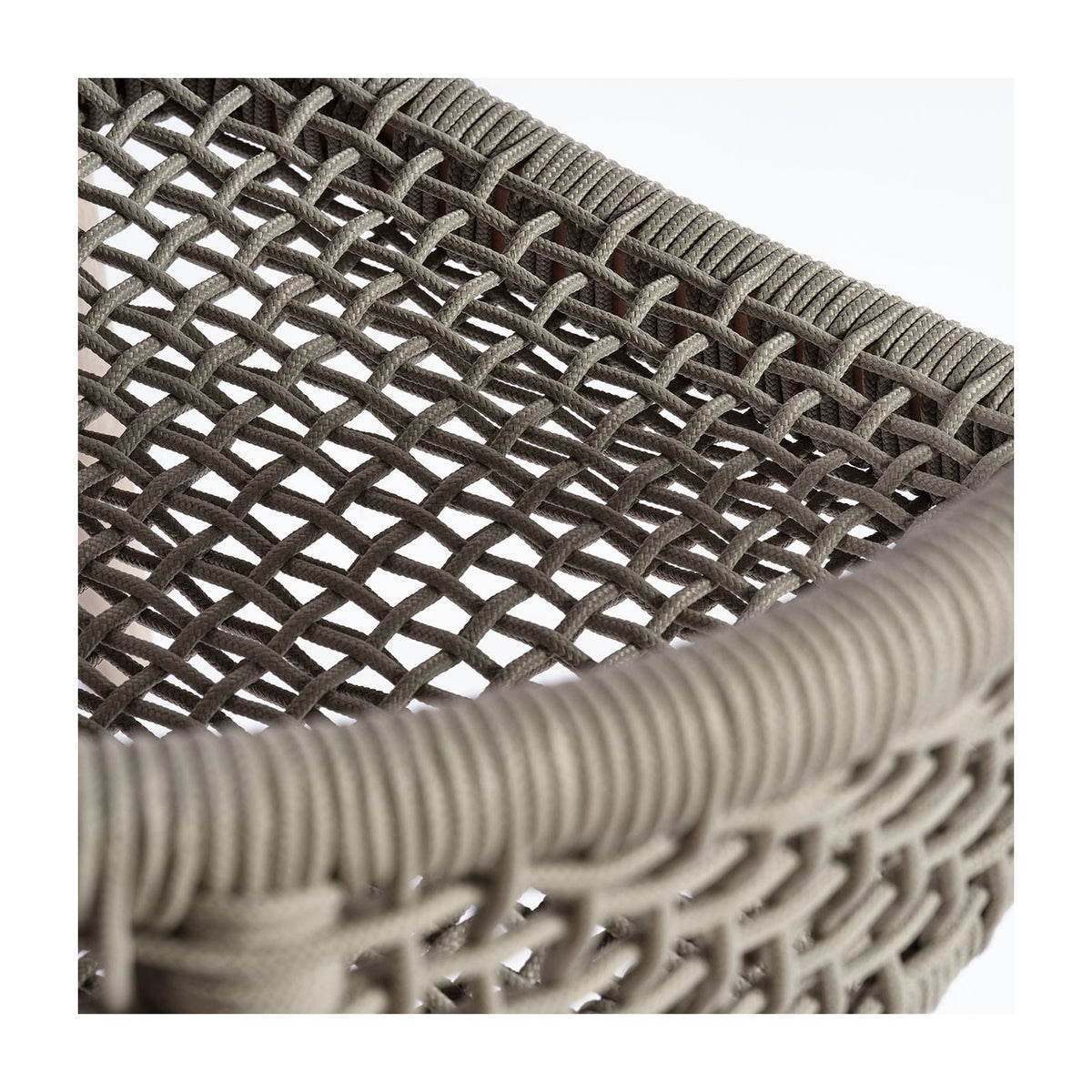 Silla de exterior eucalipto grisáceo y cuerda topo Céret