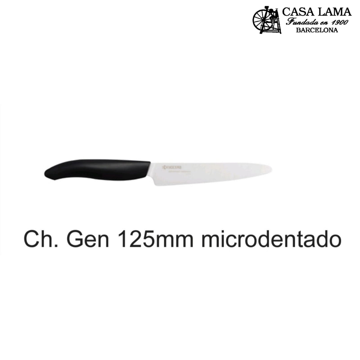 Cuchillo cerámico microdentado Kyocera Gen 12,5 cm