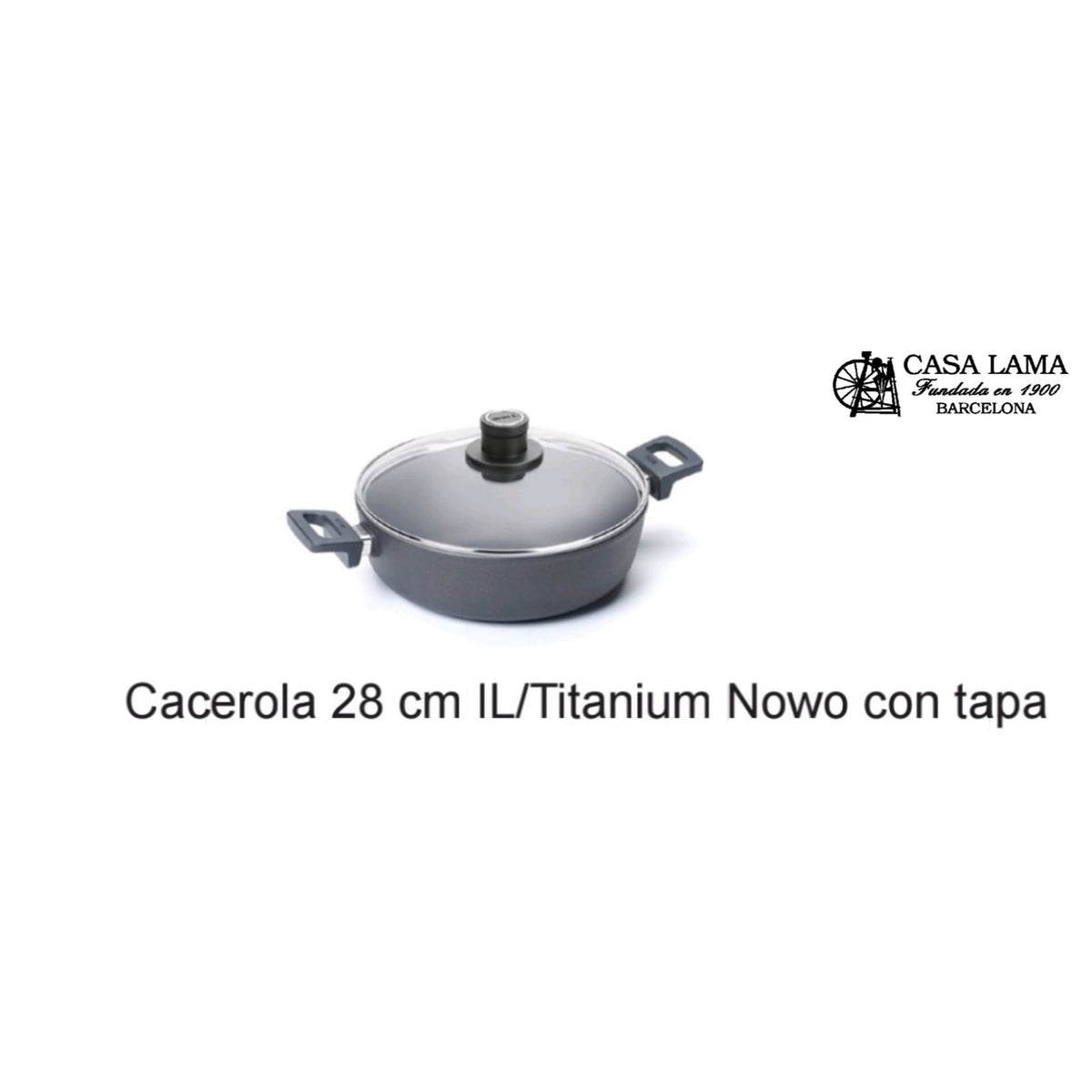 Cacerola con tapa Woll Titanium Nowo