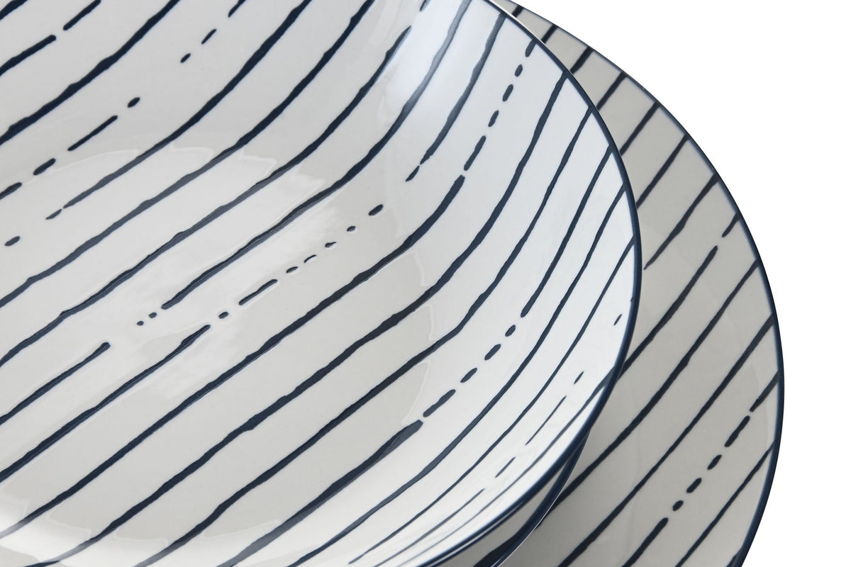Vajilla de porcelana Cala de 18 piezas