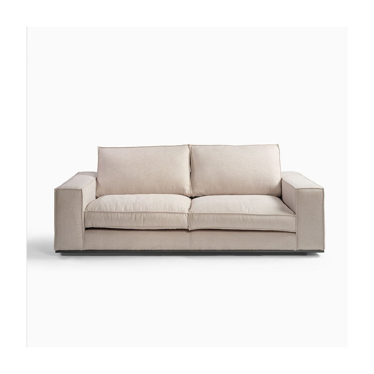 Sofá tapizado beige piedra de 240 cm Fira