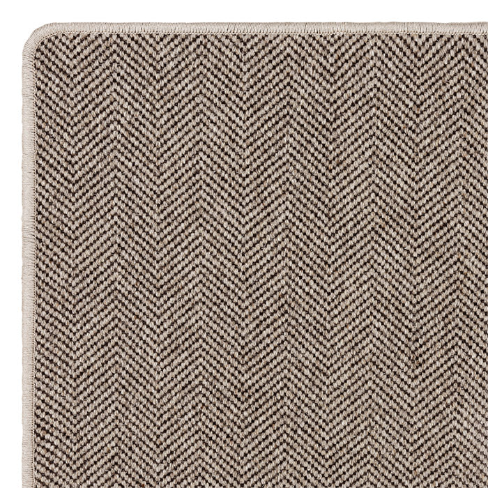 Alfombra redonda de lana Nordica Chevron