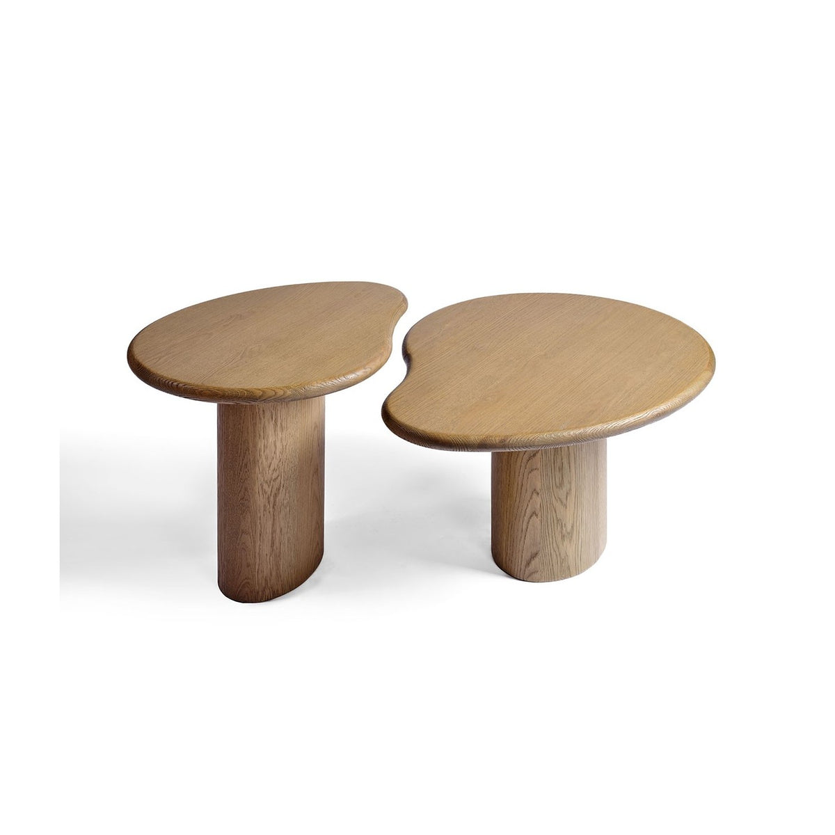 Mesa auxiliar irregular de madera natural 90 Séguret