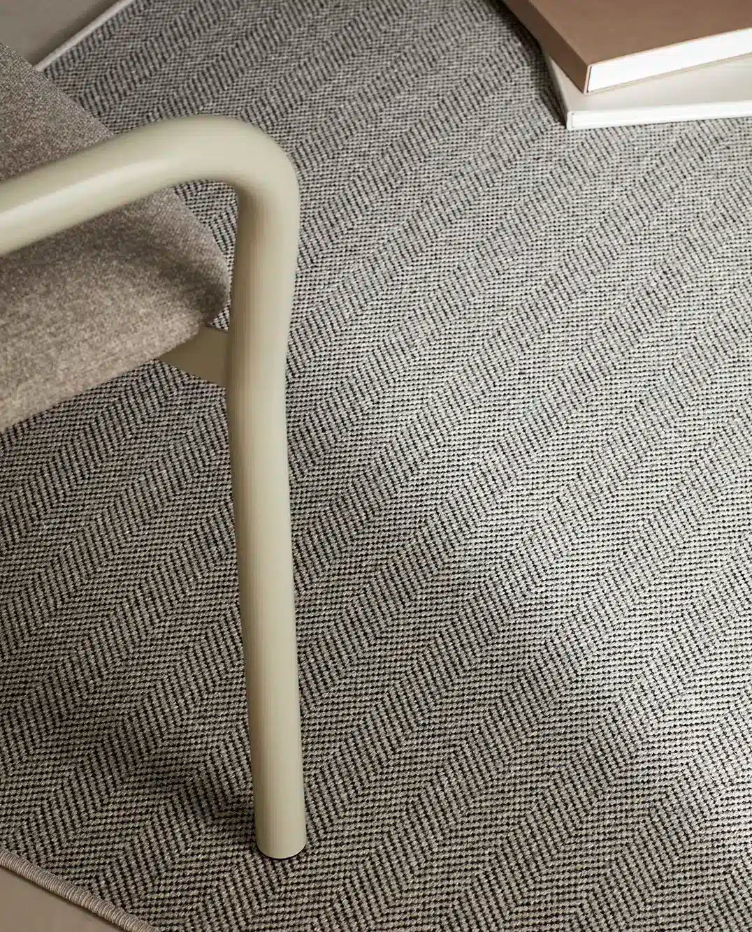 Alfombra rectangular de lana Nordica Chevron