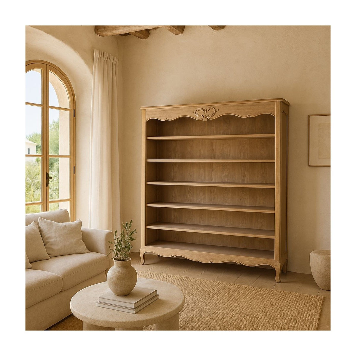 Librería de roble natural Hammamet