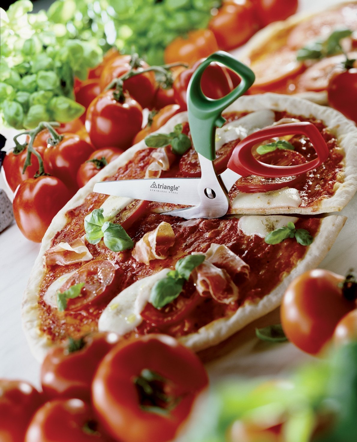 Tijera para pizza Triangle con mango acodado