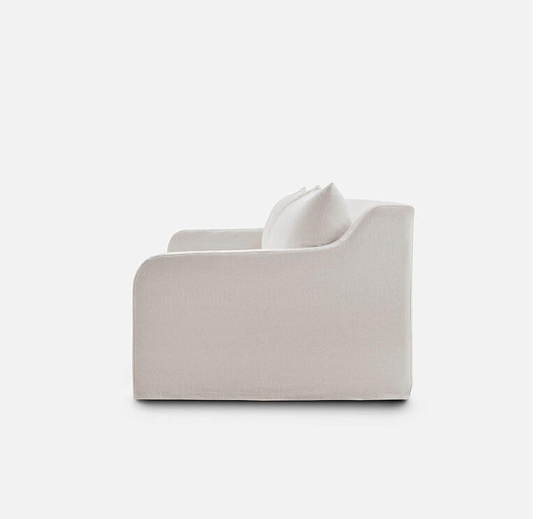 Sillón de 1 plaza con funda lavable de algodón Junwen