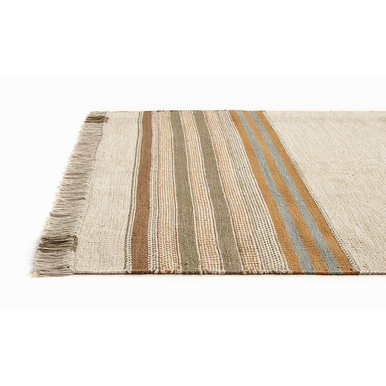 Alfombra kilim lineal de algodón tejida a mano Zoisita