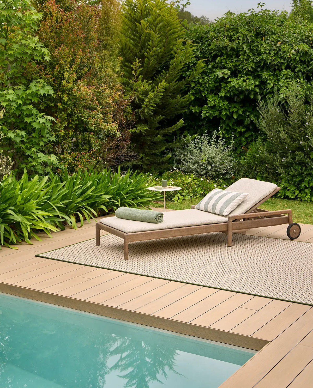 Alfombra de Interior y Exterior Aral Circular - pino_y_jacaranda