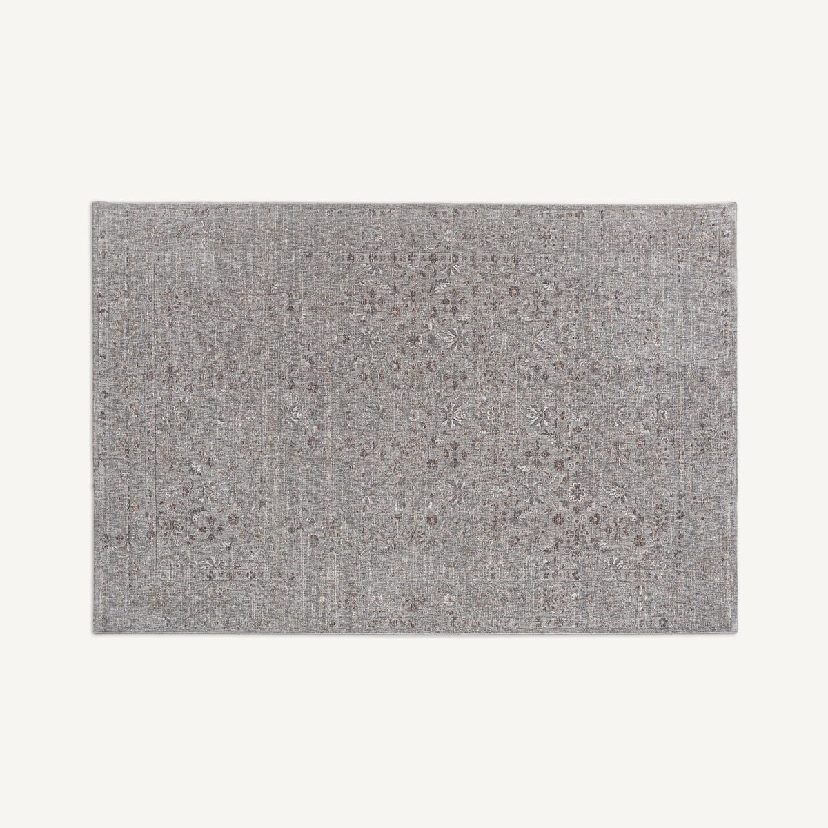 Alfombra de poliéster gris Tallante