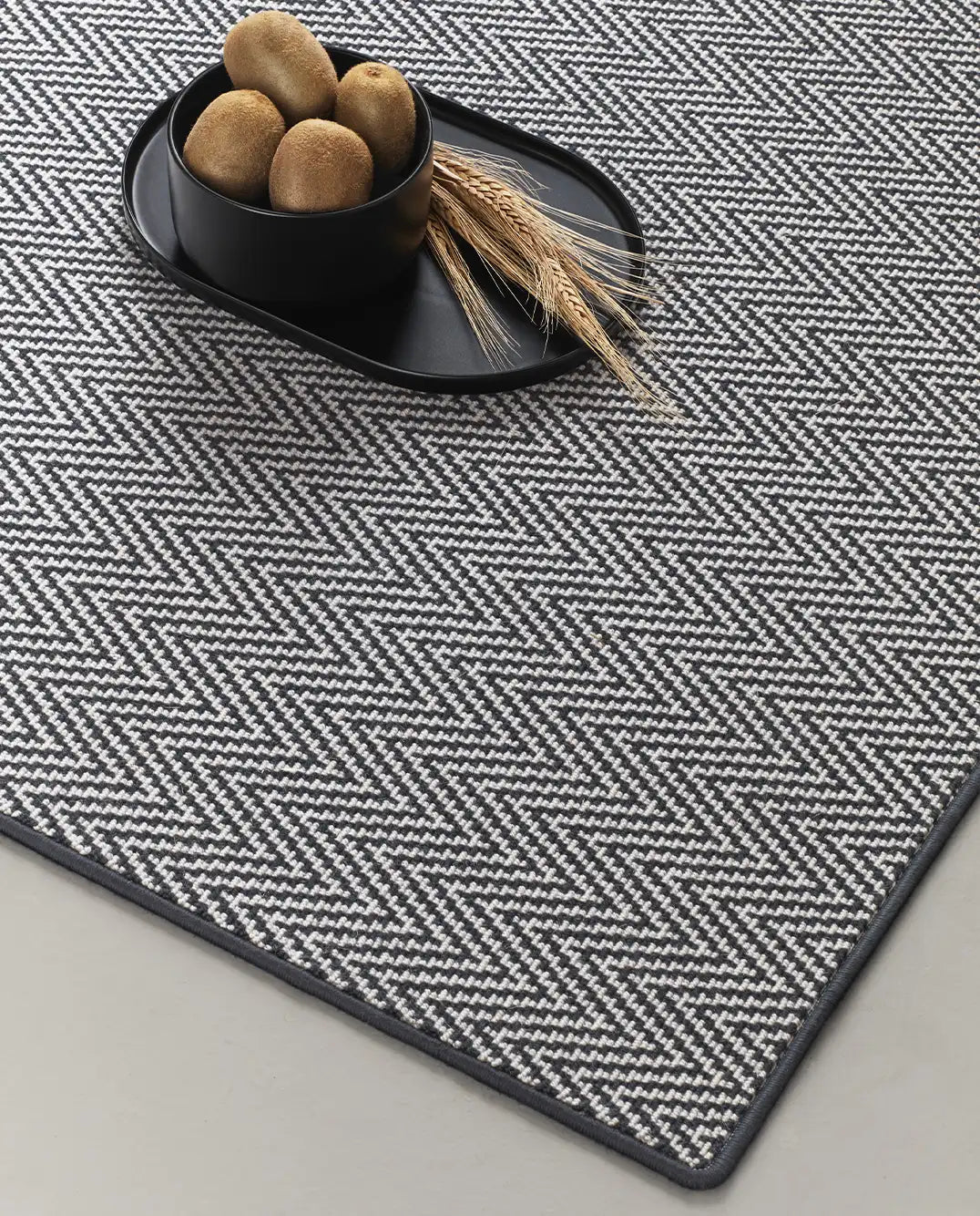 Alfombra Diana Herringbone Circular - #pino_y_jacaranda#