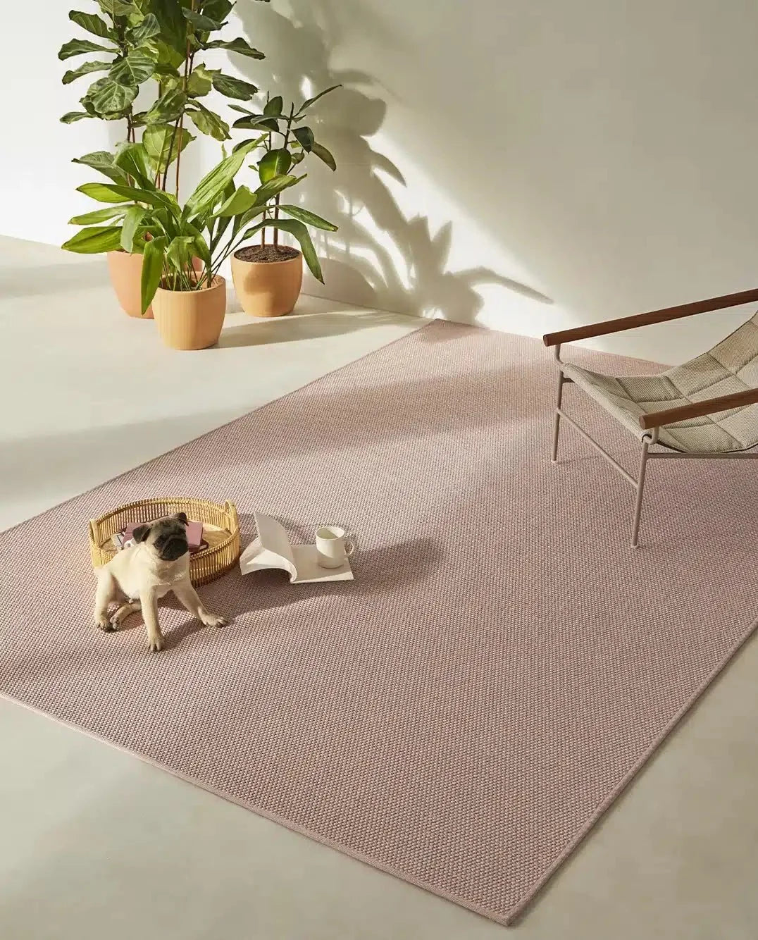 Alfombra redonda de interior y exterior Terra Serengueti