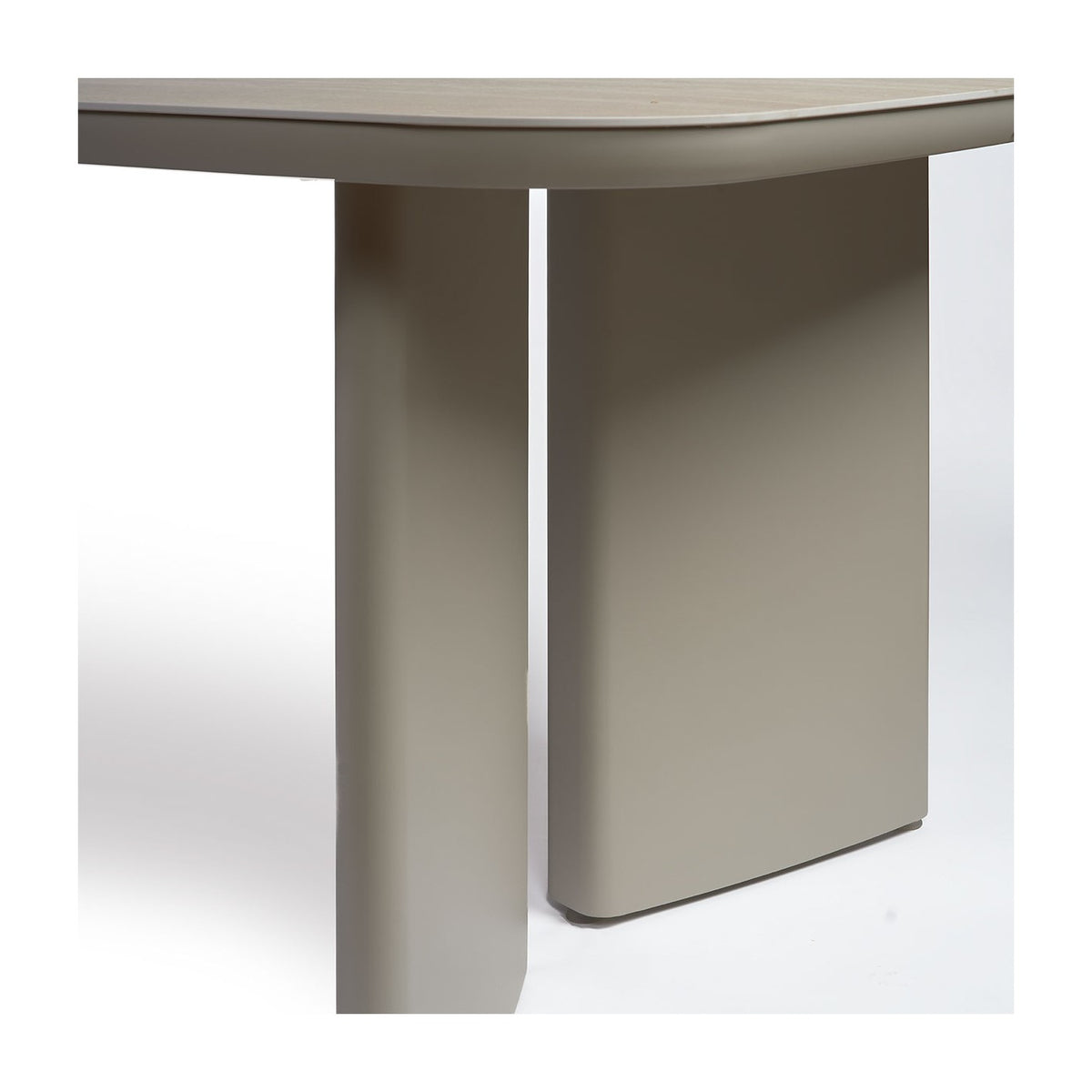 Mesa de comedor de exterior de aluminio y porcelánico 320 Muros