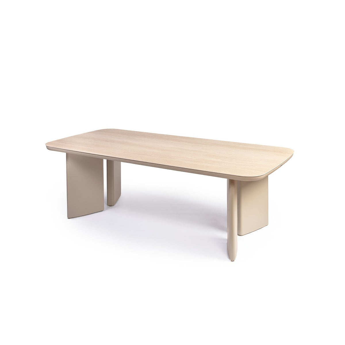 Mesa de comedor de exterior de aluminio y porcelánico 240 Cambados