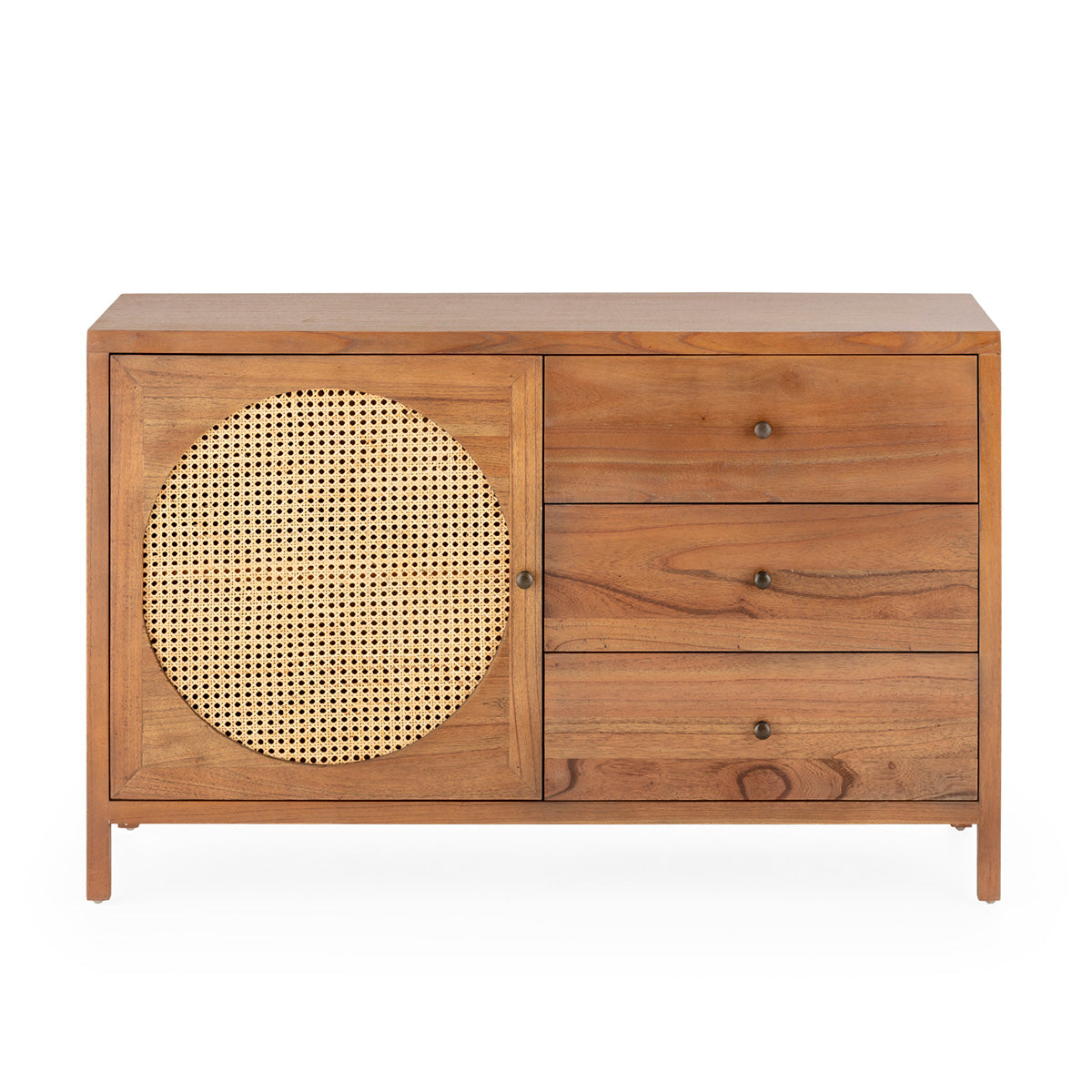 Aparador de madera de cedro y ratán Moguer