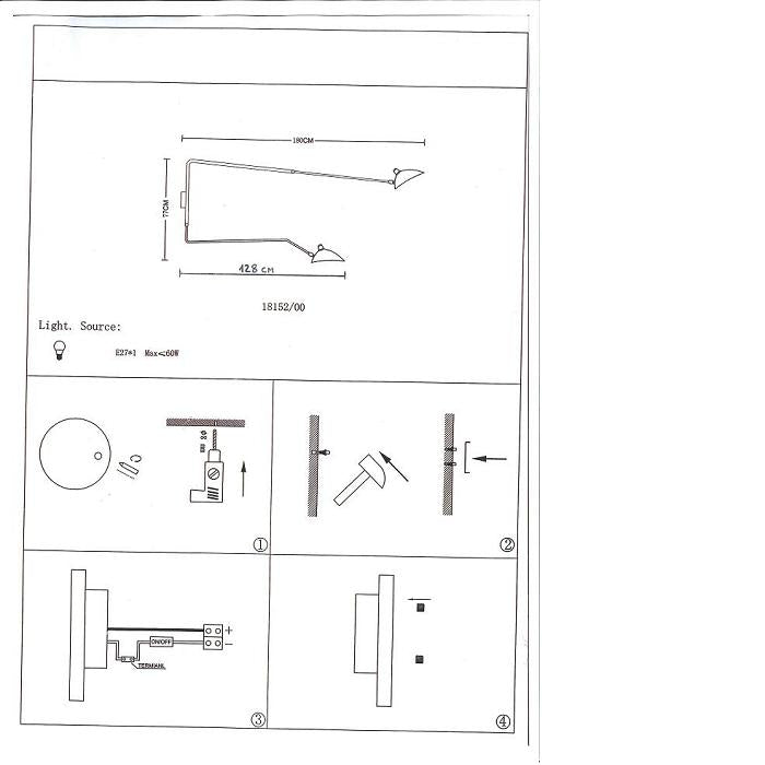 Aplique de pared de metal Chiaia