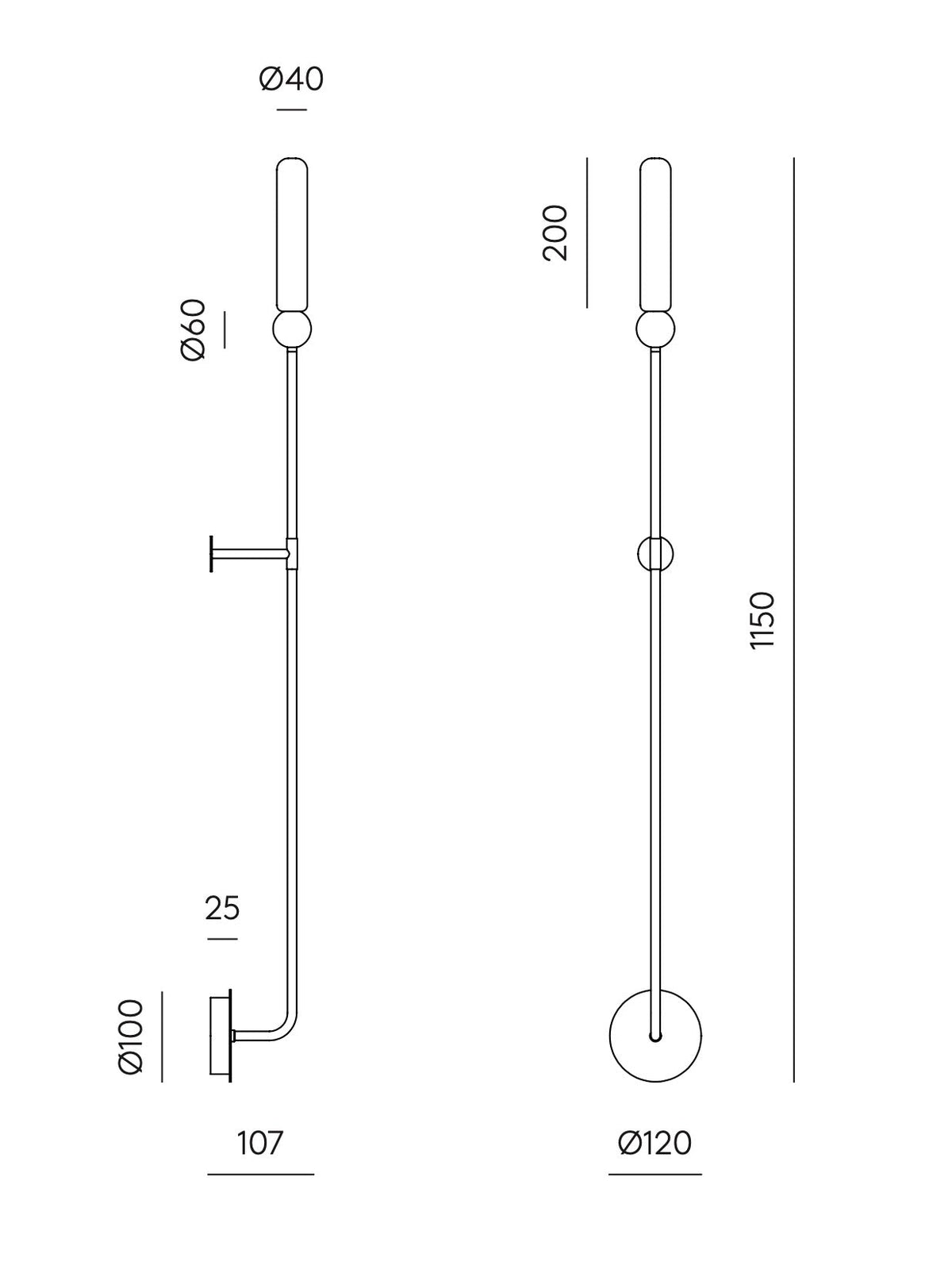 Aplique de Pared Delie L - #pino_y_jacaranda#