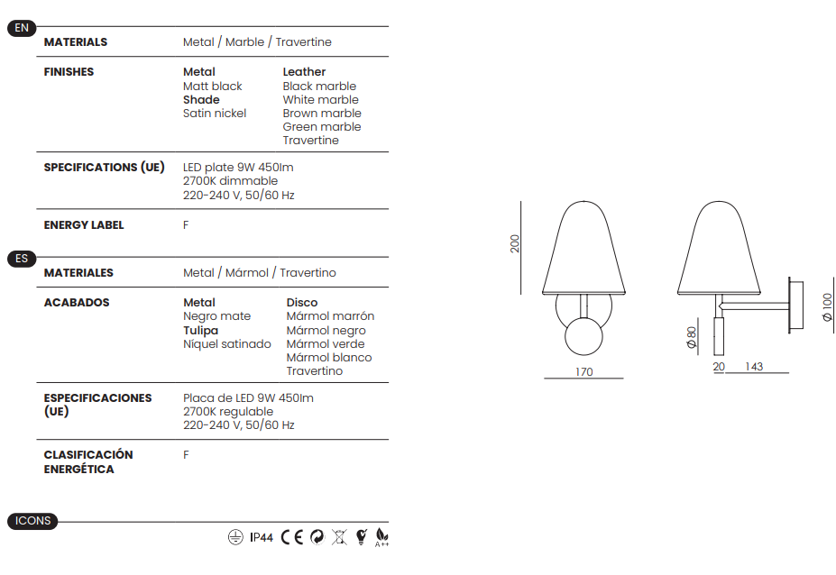 Aplique de Pared Stor - A1332