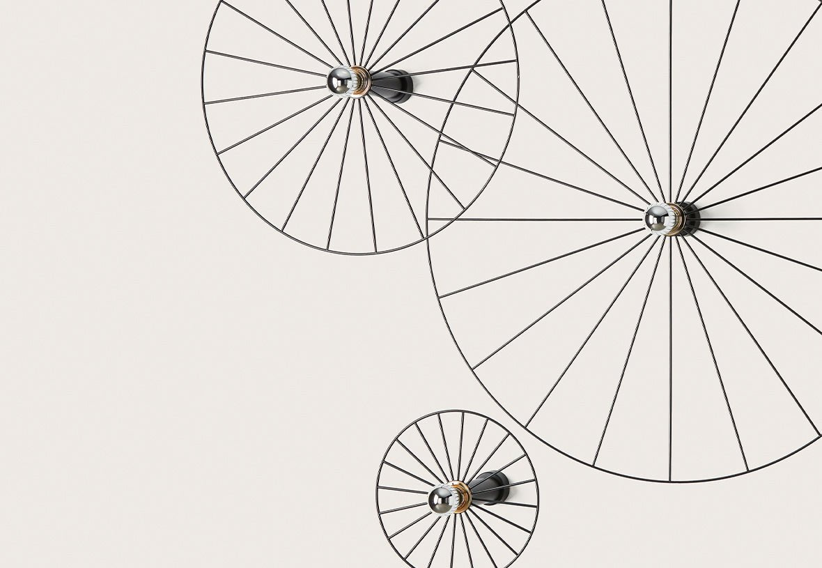 Aplique de Pared Wheel - #pino_y_jacaranda#