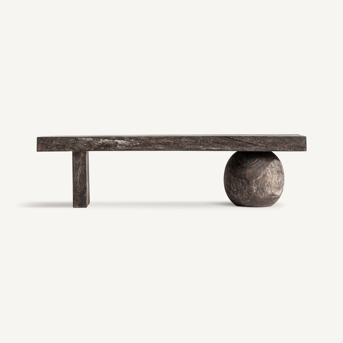 Banco de madera de suar envejecida Alguazas
