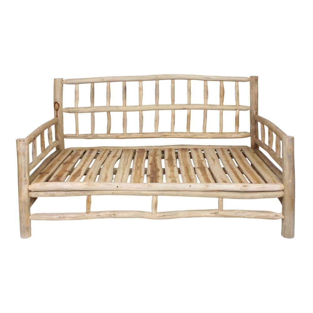 Banco de madera tropical con cojines Albireo