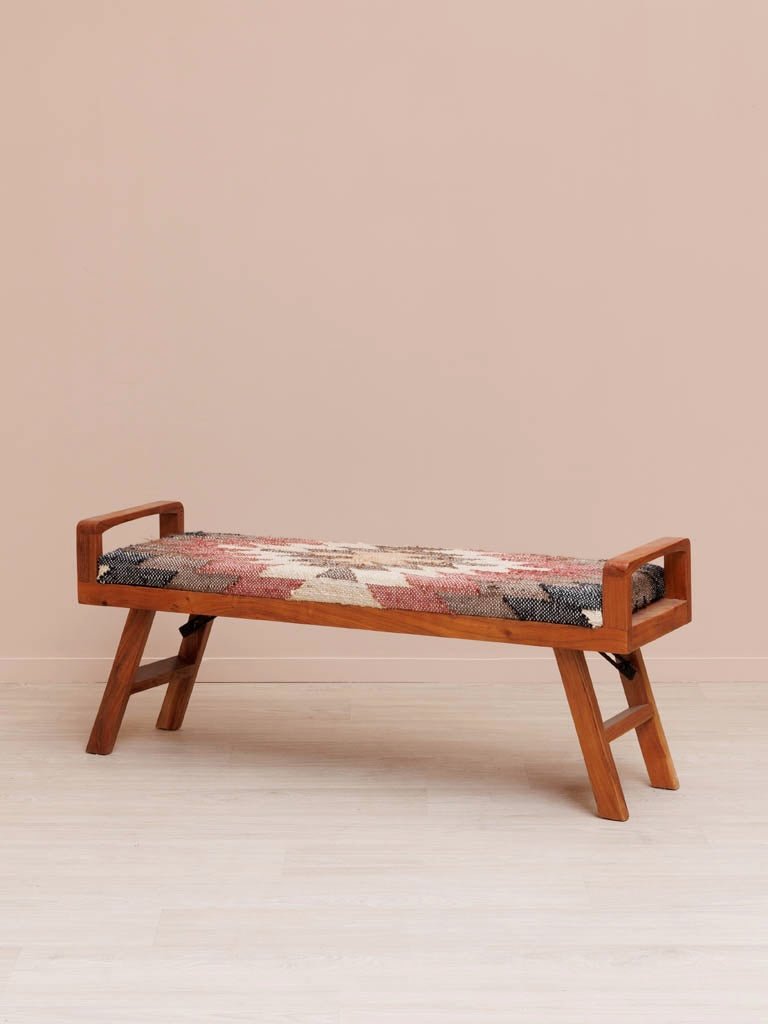 Banco Kilim - #pino_y_jacaranda#