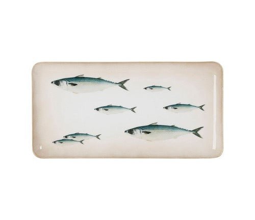 Bandeja Portallaves de Hierro Banco de Peces - pino_y_jacaranda