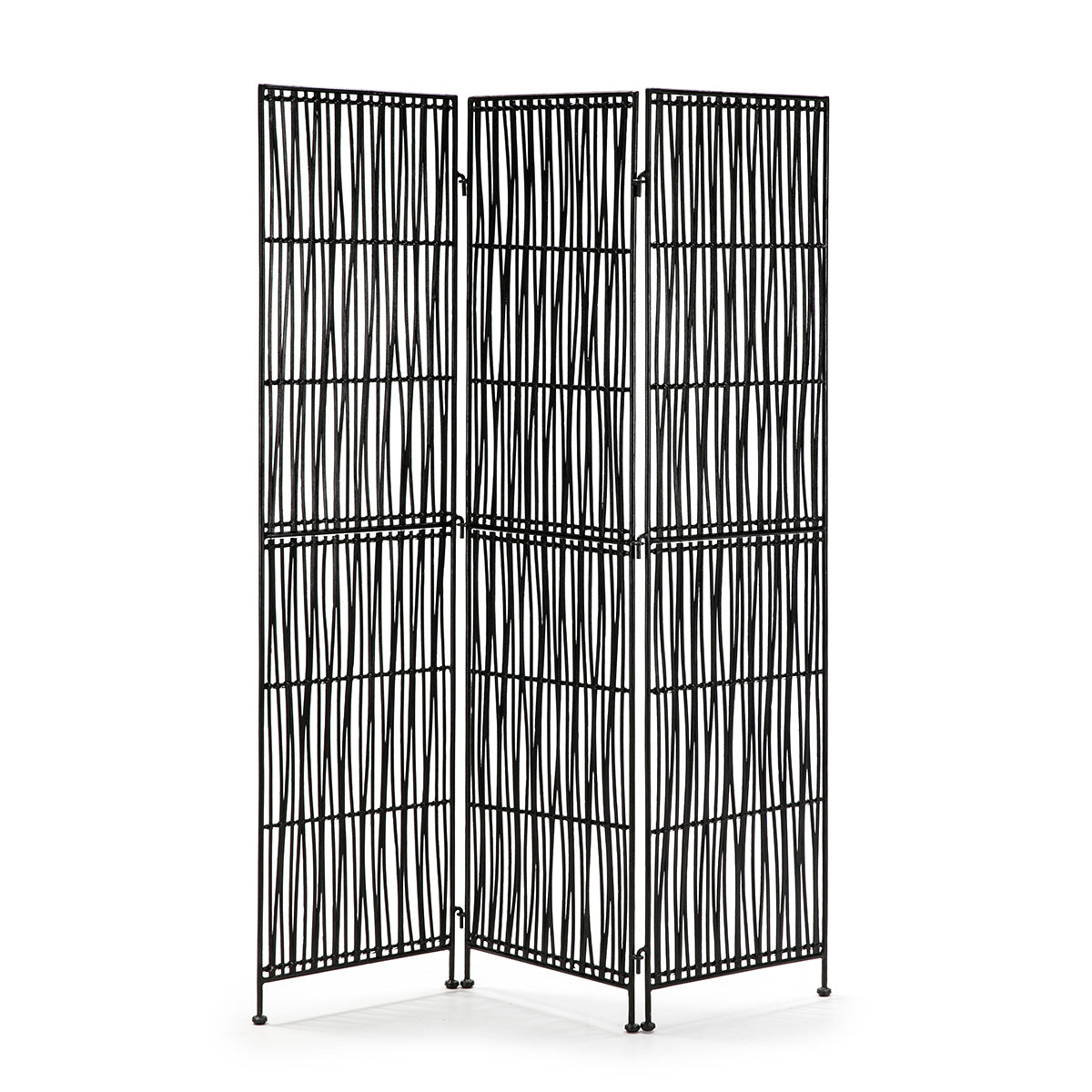 Biombo de mimbre y metal Utebo