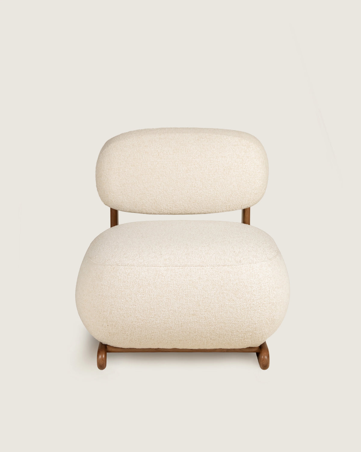Butaca Mare Nogal Dolmen Creme