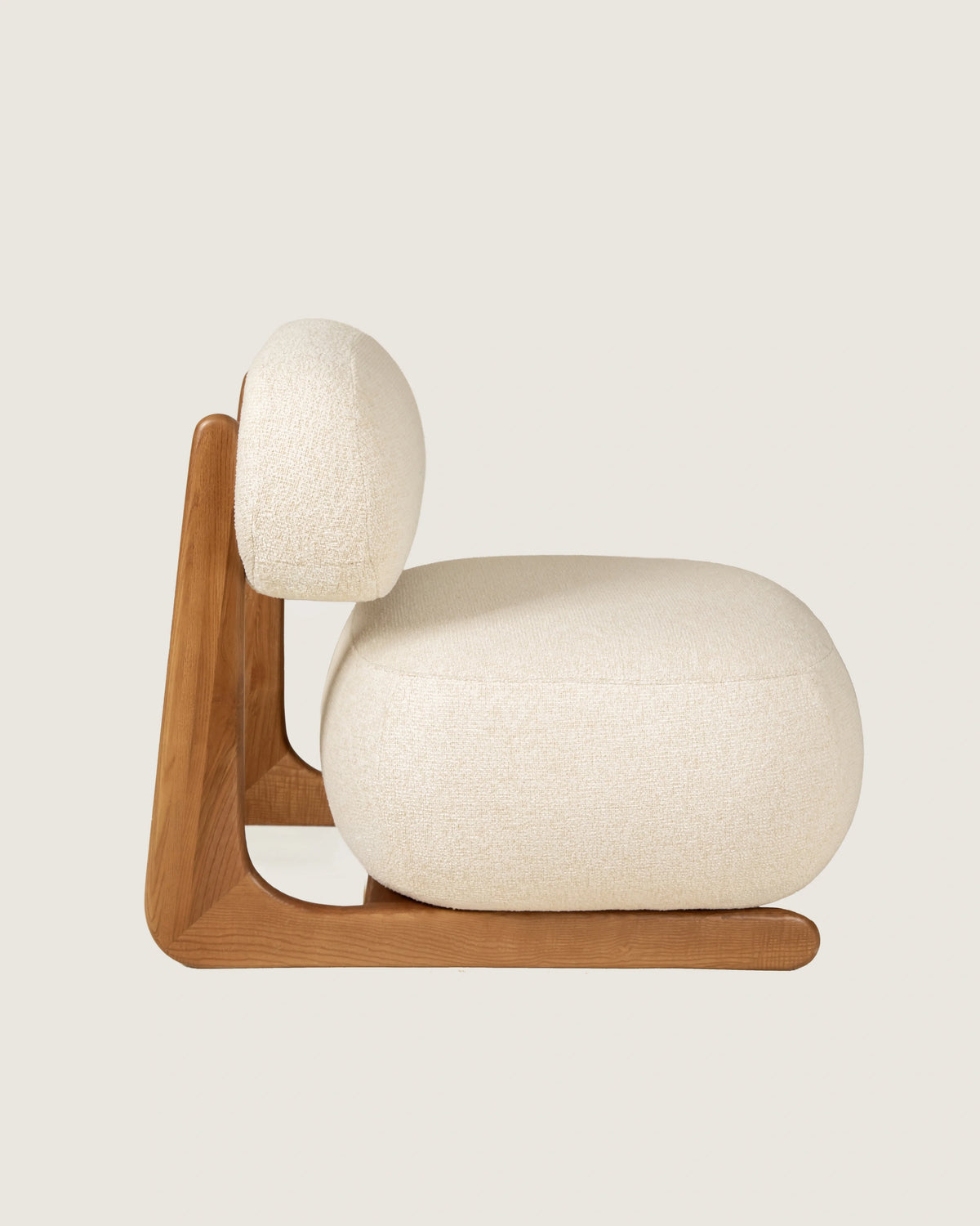 Butaca Mare Nogal Dolmen Creme