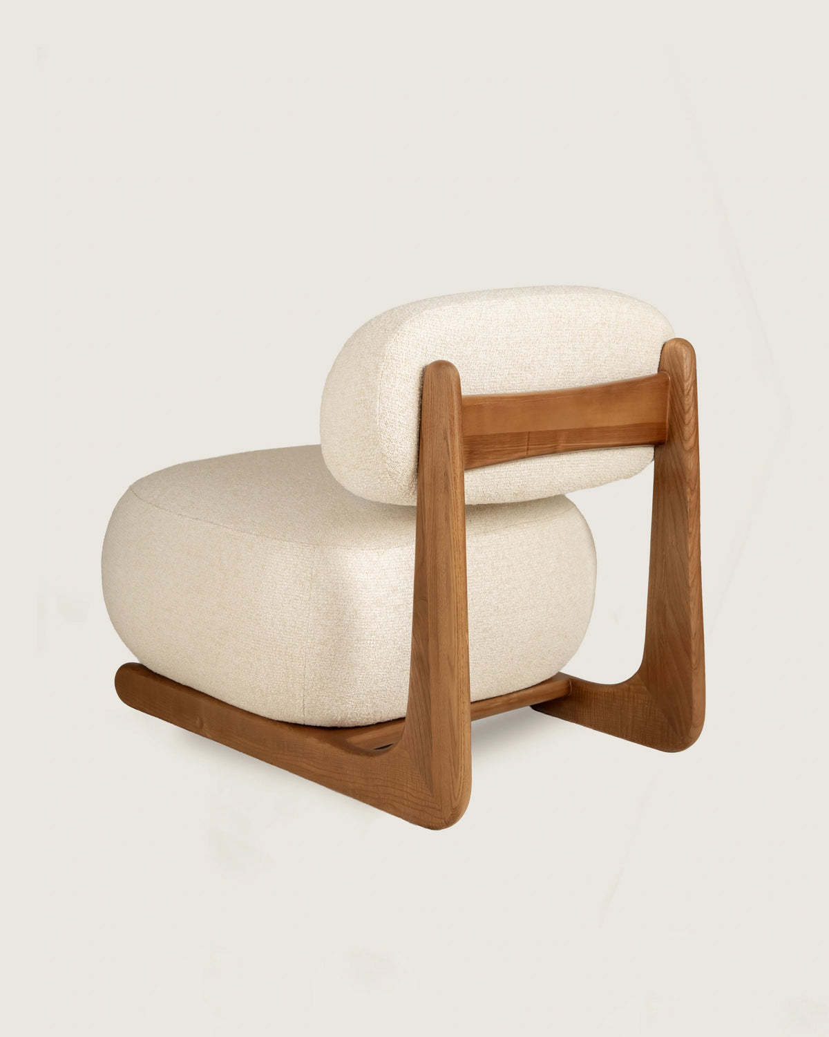 Butaca Mare Nogal Dolmen Creme