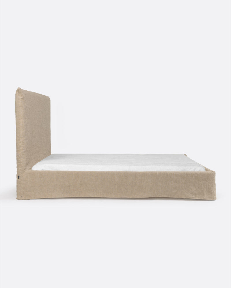 Cama con funda de lino Beethoven