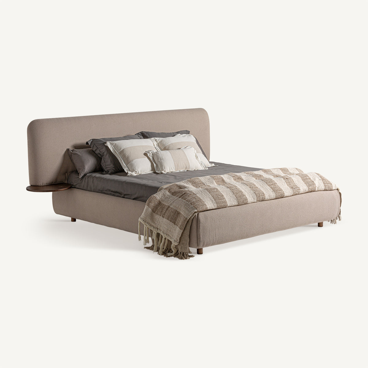 Cama tapizada en lino Morell