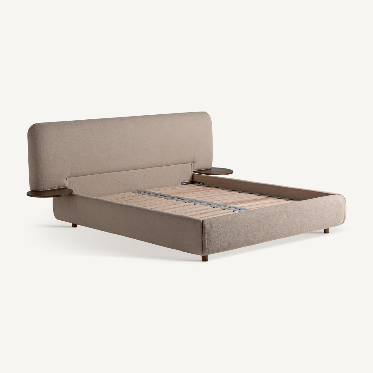 Cama tapizada en lino Morell