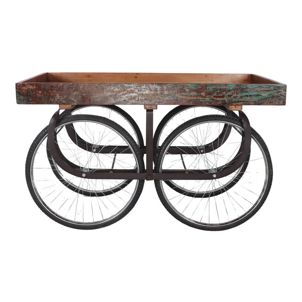 Carro de madera con ruedas de bicicleta Lyra
