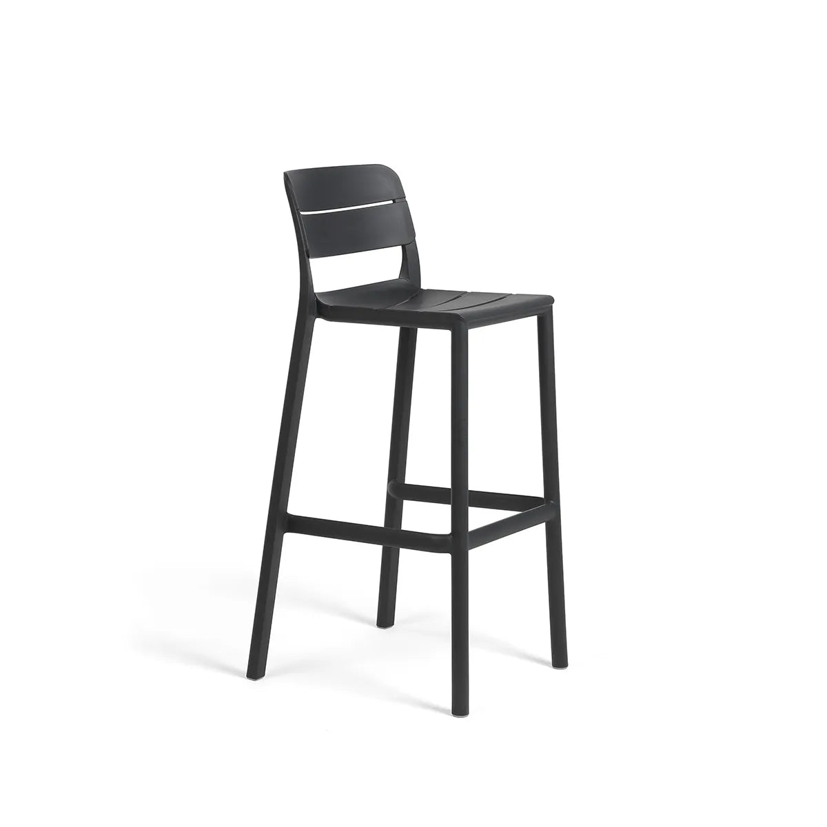 Taburete alto de resina Cassia Nardi – Antracita